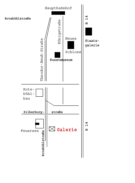 Anfahrtsplan zur Galerie