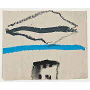 Haus vor blauem Horizont
