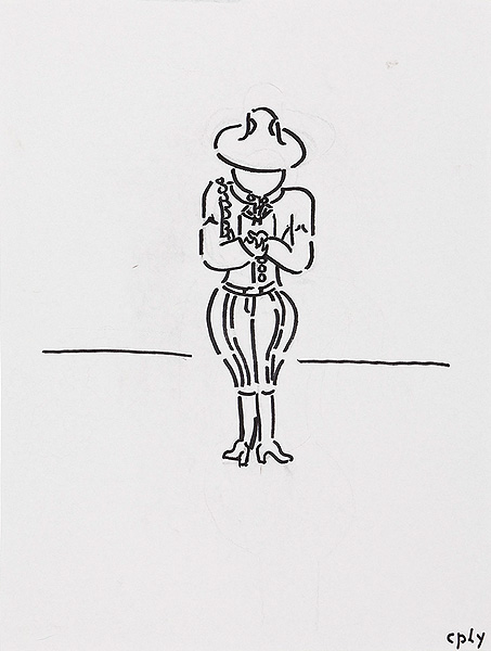 kostümierter Mann
