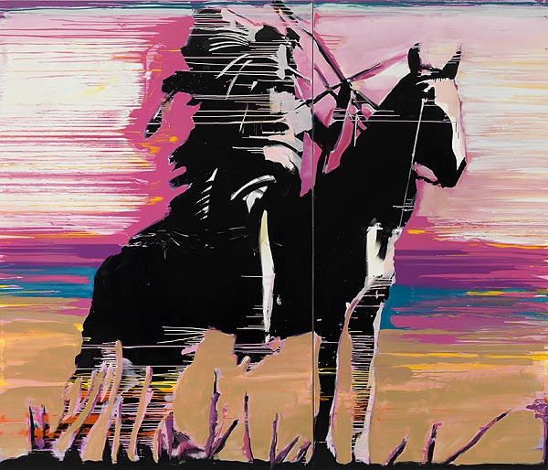 Indianer auf Pferd