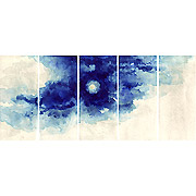 blauweiße Gebilde
