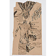 Zeichnung mit surrealistischer figürlicher Darstellung