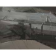zerschossene Glasscheibe