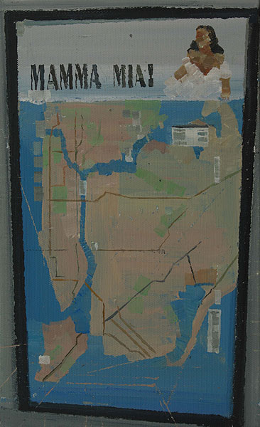 Plakat mit Landkarte
