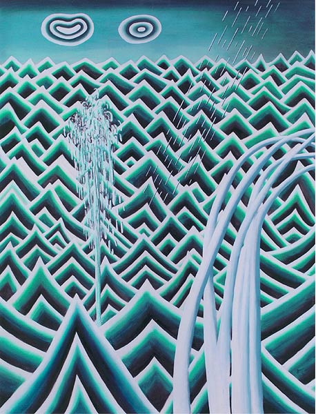 Ornamente in Blau